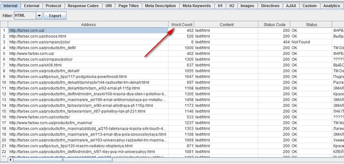 How to identify pages with non-informative content (so-called